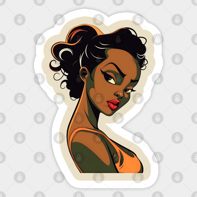 Black Woman, Black Girl Sticker by UrbanLifeApparel